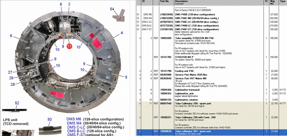 Коллиматор для КТ Tube Collimator Z62 // CT Definition AS